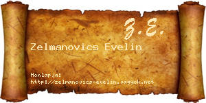 Zelmanovics Evelin névjegykártya